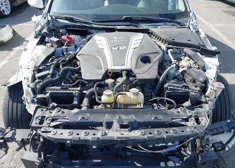 2018 Infiniti Q50 3.0T Luxe z USA, uszkodzony, nr VIN JN1EV7AP7JM353926